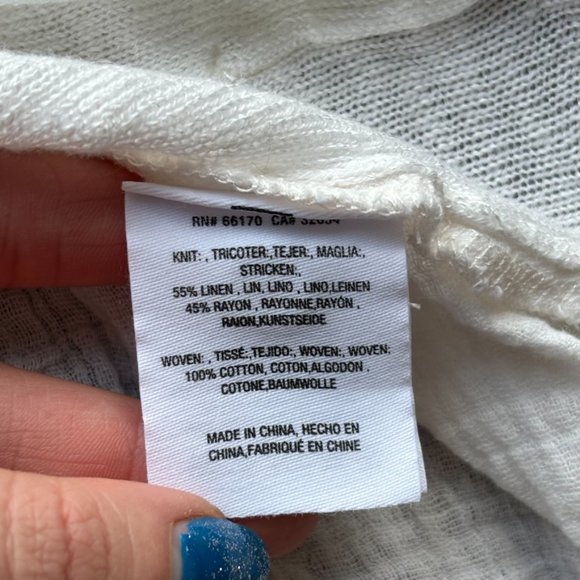 Moth Anthropologie Sweater, Ivory, Women's XS, Linen Blend Islet Duster Cardigan - Picture 6 of 8